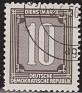 Germany 1956 Numbers 10 DM Black Scott O29. DDR 1956 O29. Uploaded by susofe